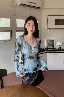 Y2K Tie Dye Sheer Tee