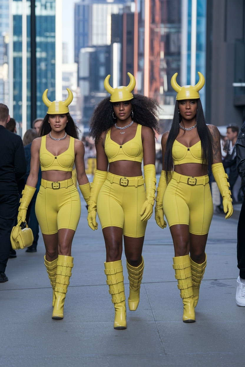 Yellow Baddie Outfits Black Women: Bright and Cheerful Styles outfit idea
