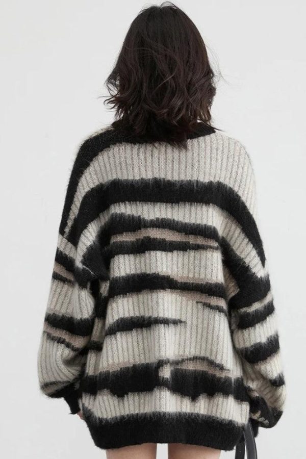Zebra Knitted Sweater