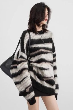 Zebra Knitted Sweater