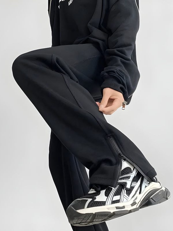 Zip-Up Leg Sweatpants