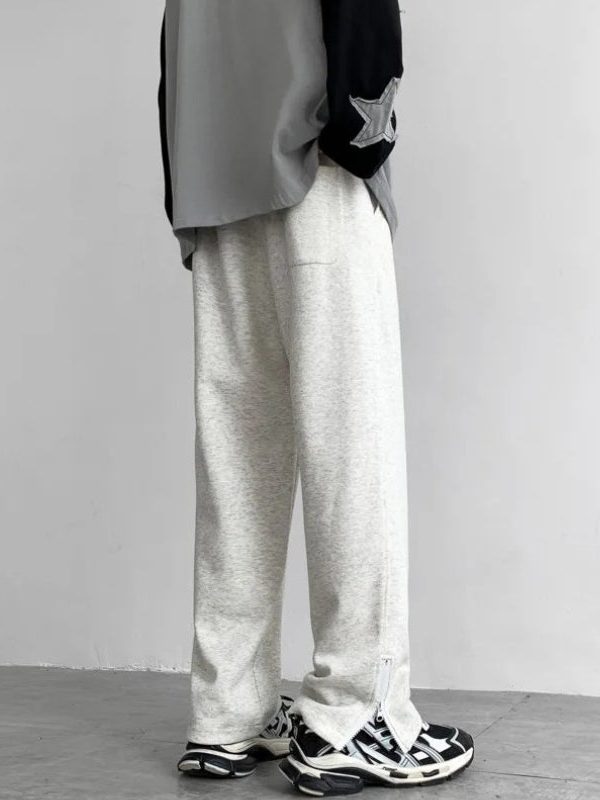 Zip-Up Leg Sweatpants