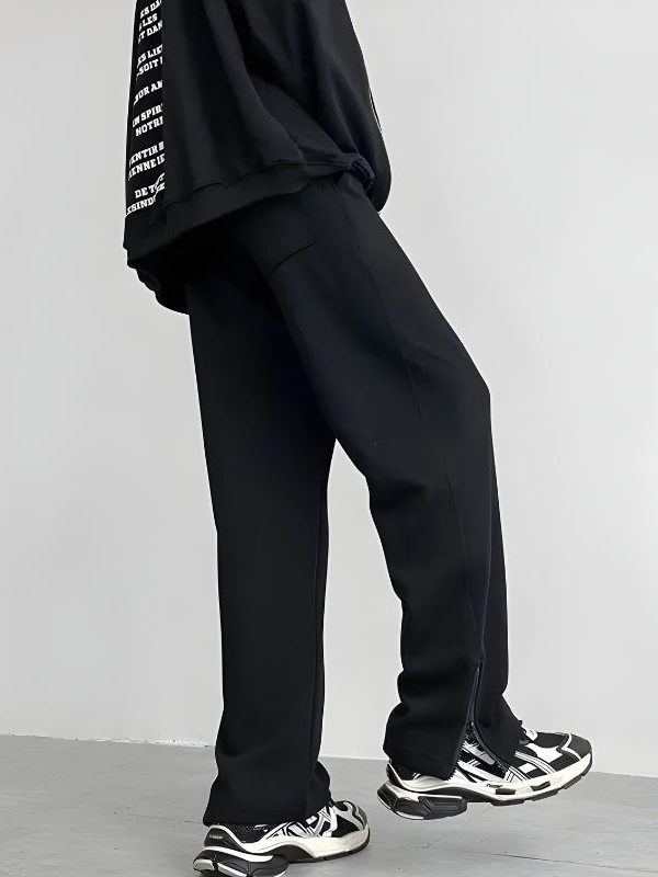 Zip-Up Leg Sweatpants